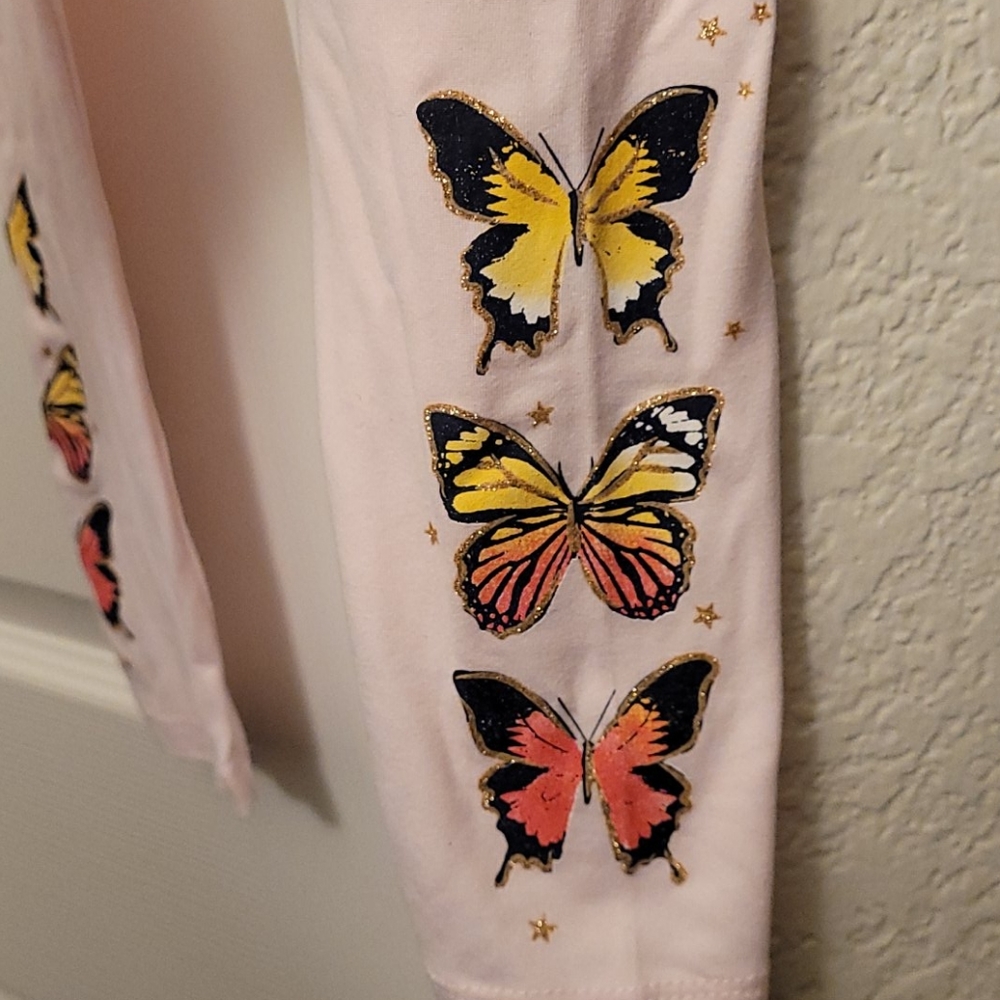 Epic Threads girls light pink see through leggings